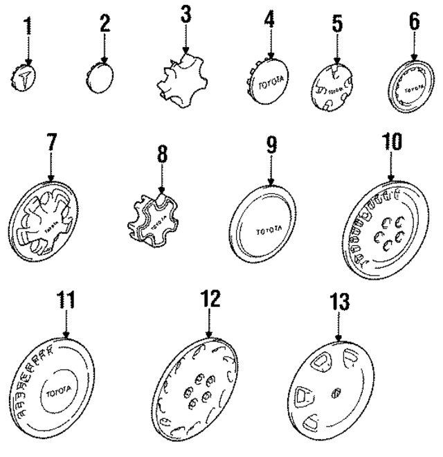 4263832040 - : Center Cap for Toyota Image