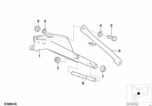 Motorcycle Frame for 1997 BMW-Motorrad R 1100 S #1