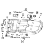 1MT57DW1AA - : Visor, Right for Mopar Image