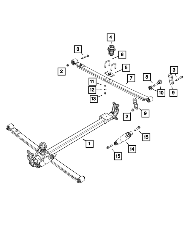 68293841AB - Rear Suspension: Rear Axle Assembly for Mopar Image