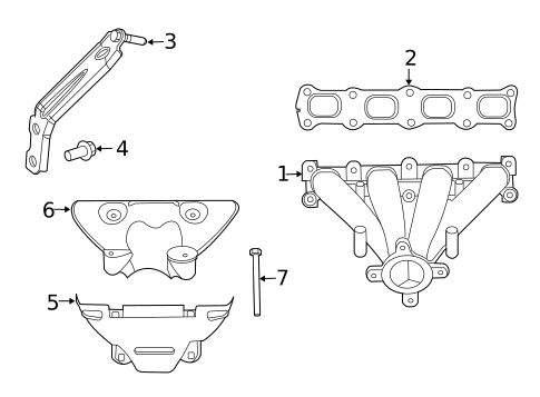 Exhaust Manifold for 2018 Dodge Journey #0