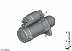 12417631558 - Engine Electrical System: Starter for BMW Image