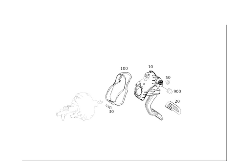 Pedal Assembly with Bearing for 2017 Mercedes-Benz S550e #0