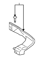 6297350020 - Body: Rear Duct for Lexus: LS460, LS600h Image