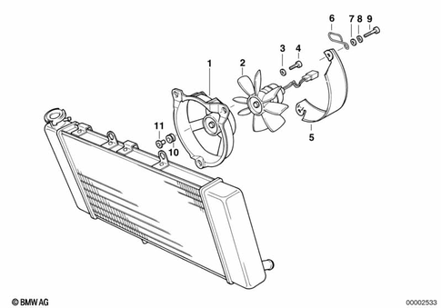 Electric Fan, Suction for 1997 BMW-Motorrad F 650 ST #0