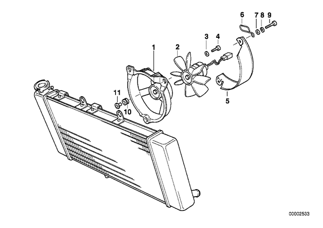 17402345099 - Cooling: Fan -  for BMW-Motorrad Image