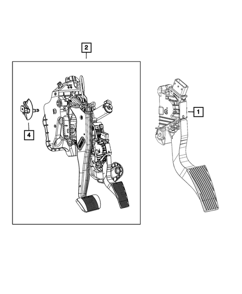Accelerator Pedal for 2021 Ram 1500 #0
