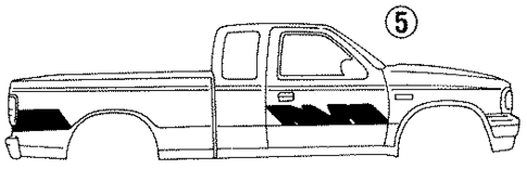 Stripe Tape for 1994 Mazda B4000 #4