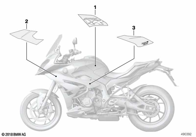 51148396563 - Body Equipment: Lettering Left -  for BMW-Motorrad Image