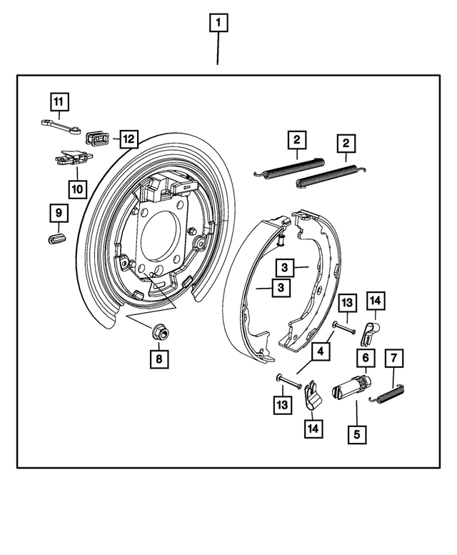 5114192AA - Brakes: Brake Shoe Hold Down Clip for Mopar Image