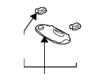 812410C041 - Body: Dome Light Lens for Toyota Image