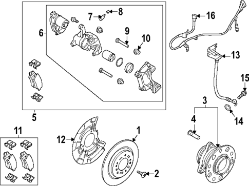 Rear Brakes for 2025 Hyundai Sonata #0