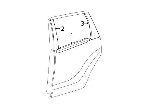 Exterior Trim - Rear Door for 2004 Scion xA #0