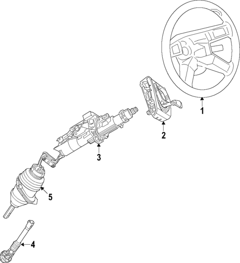 Steering Column for 2015 Dodge Challenger #0