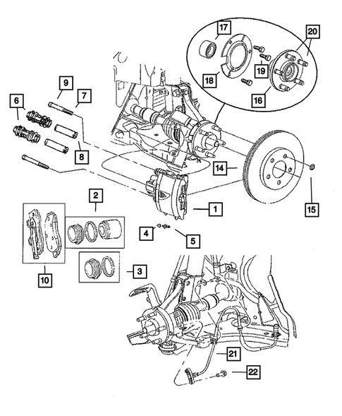 Front Brakes for 2003 Dodge Neon #0