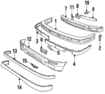51711968488 - : Valance Panel for BMW: 318i, 318is, 325, 325i, 325is, 325iX Image