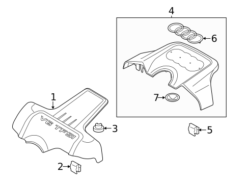 Hardware, Fasteners & Fittings for 2014 Audi A6 Quattro #2