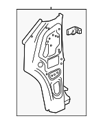 87844173 - Body: Inner Hinge Pillar for Buick: Enclave | Chevrolet: Traverse, Traverse Limited Image