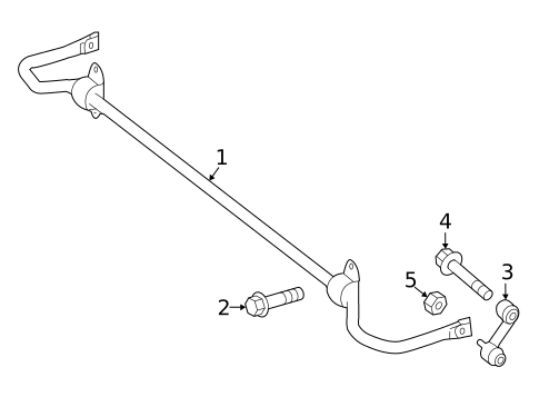 Stabilizer Bar & Components for 2018 INFINITI QX30 #1