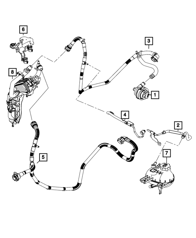 68377862AA - Cooling: Auxiliary Coolant Pump for Fiat: 500X | Jeep: Renegade Image