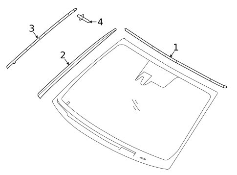 Reveal Moldings for 2017 Hyundai Sonata #0