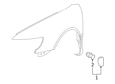 Exterior Trim - Fender for 2004 Volkswagen Phaeton #0