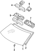 561110W050 - : Windshield for Toyota: T100 Image