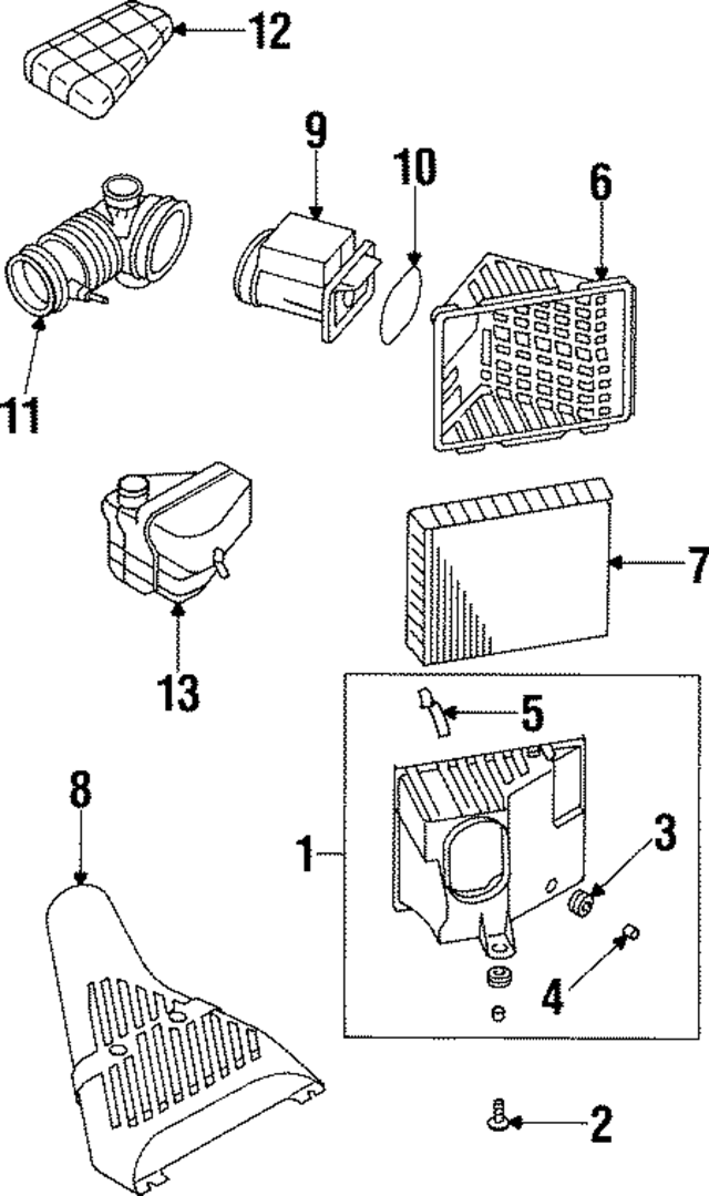 MD357338 - Emission Control: Air Mass Sensor for Mitsubishi: 3000GT, Diamante, Eclipse, Mighty Max, Montero Image