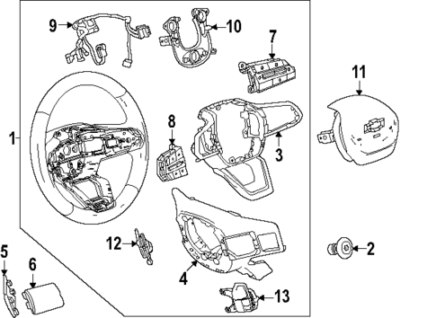 Steering Wheel & Trim for 2025 Chevrolet Suburban #2