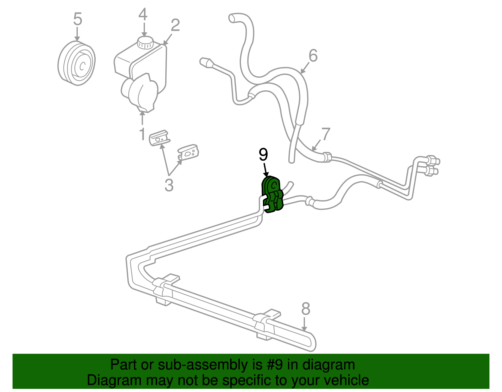 1995-2019 GM Transmission Oil Cooler Line Clip 11547778