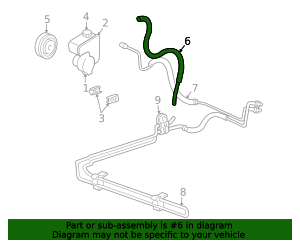 26075225 - High-Quality Power Steering Fluid Reservoir Inlet Hose for ...