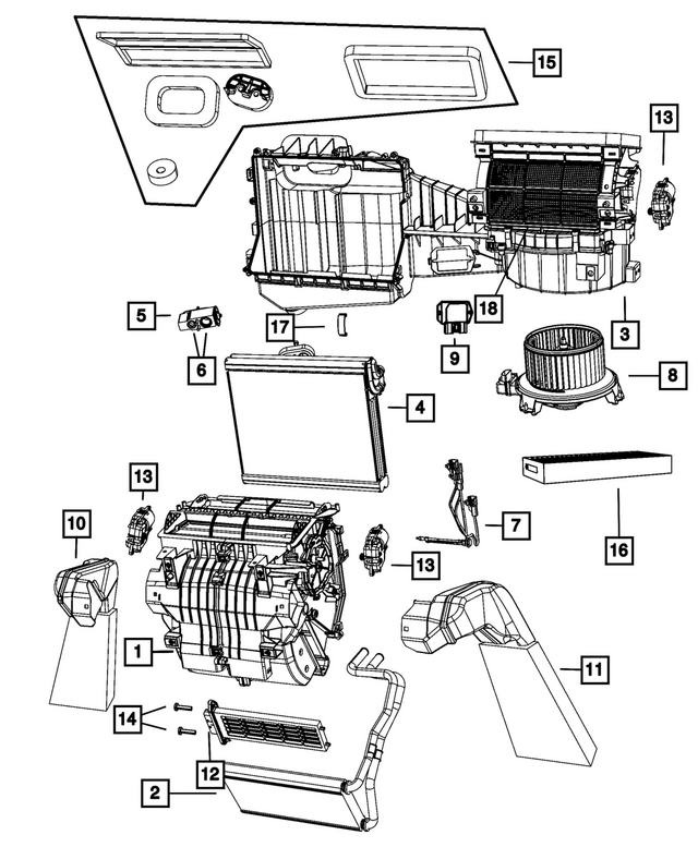 « 68153949AA – Air Conditioners and Heaters : Ligne Mince Trousse De Joints pour Mopar Image »