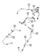 68251578AB - Air Conditioners and Heaters: Heater Supply And Return Hose And Tube for Mopar Image