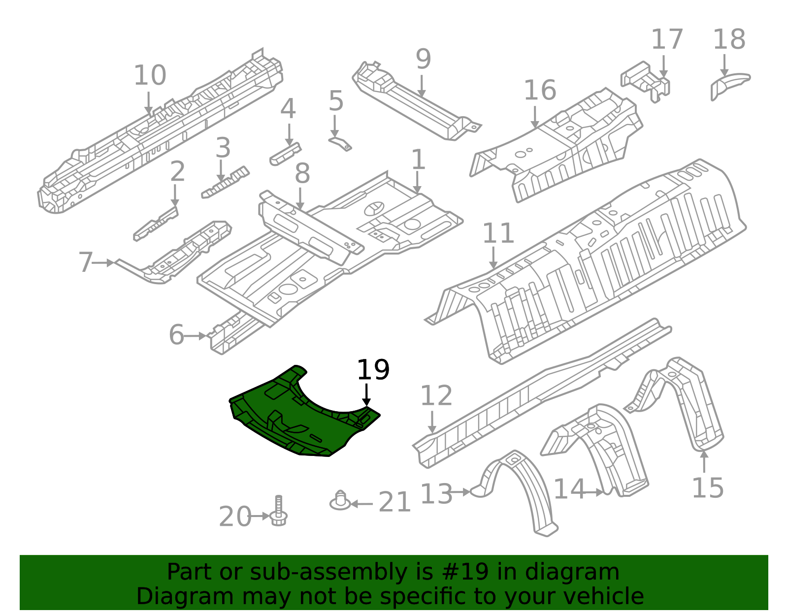 VC85-56-361A - Floor Pan Splash Shield - 2023-2025 Mazda CX-50