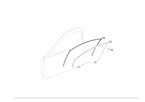 Front Door Windows for 2008 Mercedes-Benz SLR McLaren #0