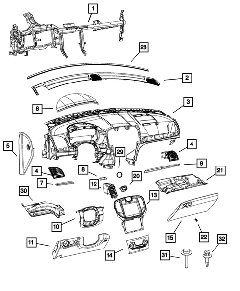 Instrument Panel for 2019 Chrysler 300 #0