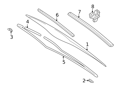 Glass & Hardware - Back for 1998 Lexus GS300 #0