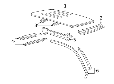 Roof & Components for 2002 Ford Explorer Sport #0