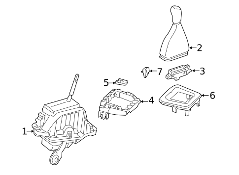 Transmission Shift Lever for 2019 Mercedes-Benz SLC 43 AMG&reg; #0