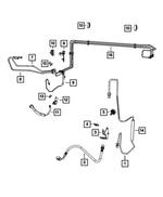 68252497AB - Brakes: Brake Hose, Left for Mopar Image