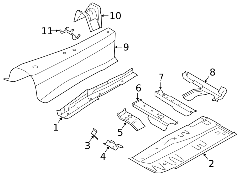 Floor & Rails for 2023 Toyota GR Supra #0