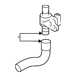 16260F0021 - Cooling System: Water Hose for Lexus Image