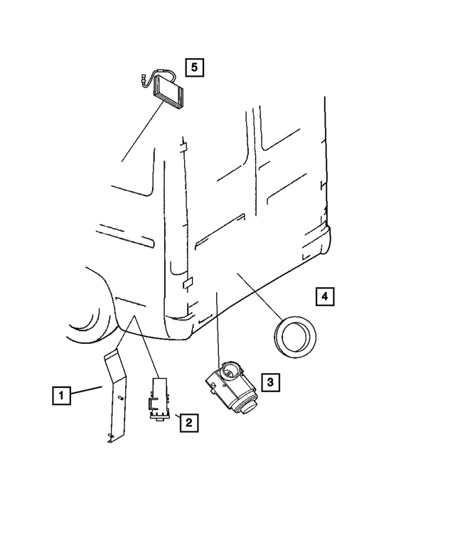 5120341AB - Electrical: Park Assist Sensor for Mopar Image