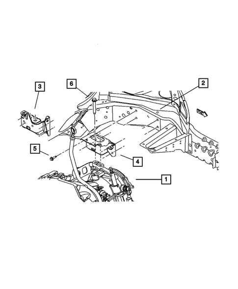 Engine Mounting for 2007 Chrysler PT Cruiser #8