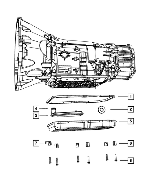 Case, Extension, Oil Pan, and Indicator (Dipstick) for 2012 Chrysler 300 #1