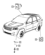 4602751AA - Electrical: Liftgate Switch for Chrysler: Town &amp; Country | Dodge: Durango, Grand Caravan | Jeep: Cherokee, Commander, Grand Cherokee, Grand Cherokee WK | Ram: C/V Image