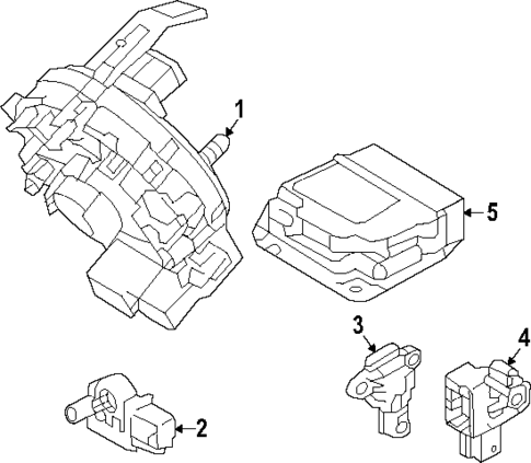 Air Bag Components for 2025 Hyundai Kona Electric #1