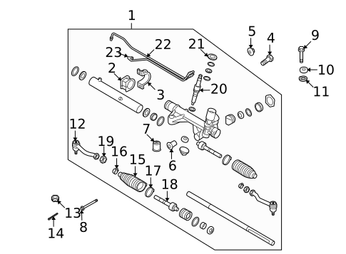 Steering Gear & Linkage for 2009 Kia Borrego #0
