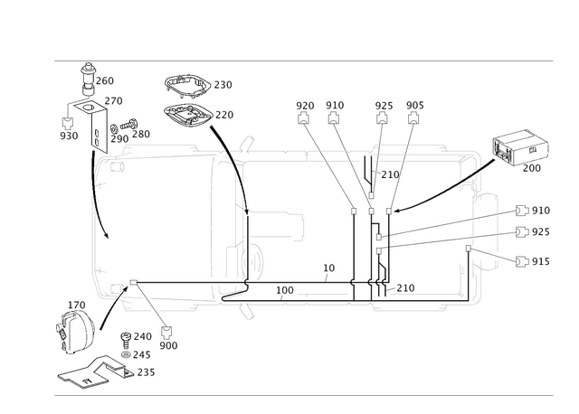 4638208104 - Electrical System: Electrical Wiring Harness for Mercedes-Benz Image image