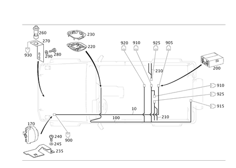 Anti-Theft Warning System, Tow-Away Protection, Passenger Comp. Protection for 2007 Mercedes-Benz G55 AMG #0